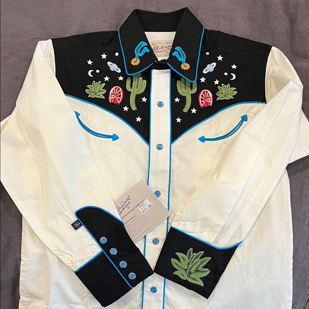 Kids Space Cowboy Rockmount Ranchwear Snap Western Shirt